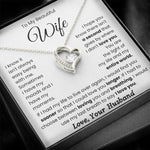 To My Beautiful Wife-Forever Love Necklace- My Life And My Entire World