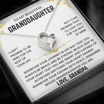 To My Granddaughter - I'll Love You For The Rest of Mine - Necklace