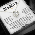 To My Daughter - I Will Always Be Your Biggest Fan - Forever Love Necklace