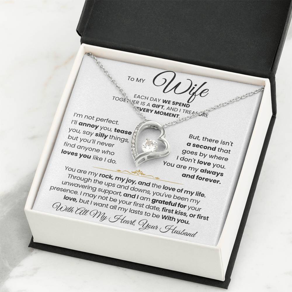 To My Wife - You Are My Rock, My Joy, and The Love of My Life - Necklace