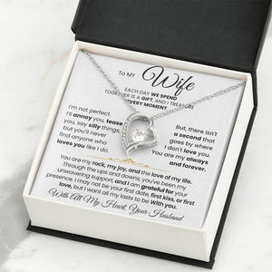To My Wife - You Are My Rock, My Joy, and The Love of My Life - Necklace