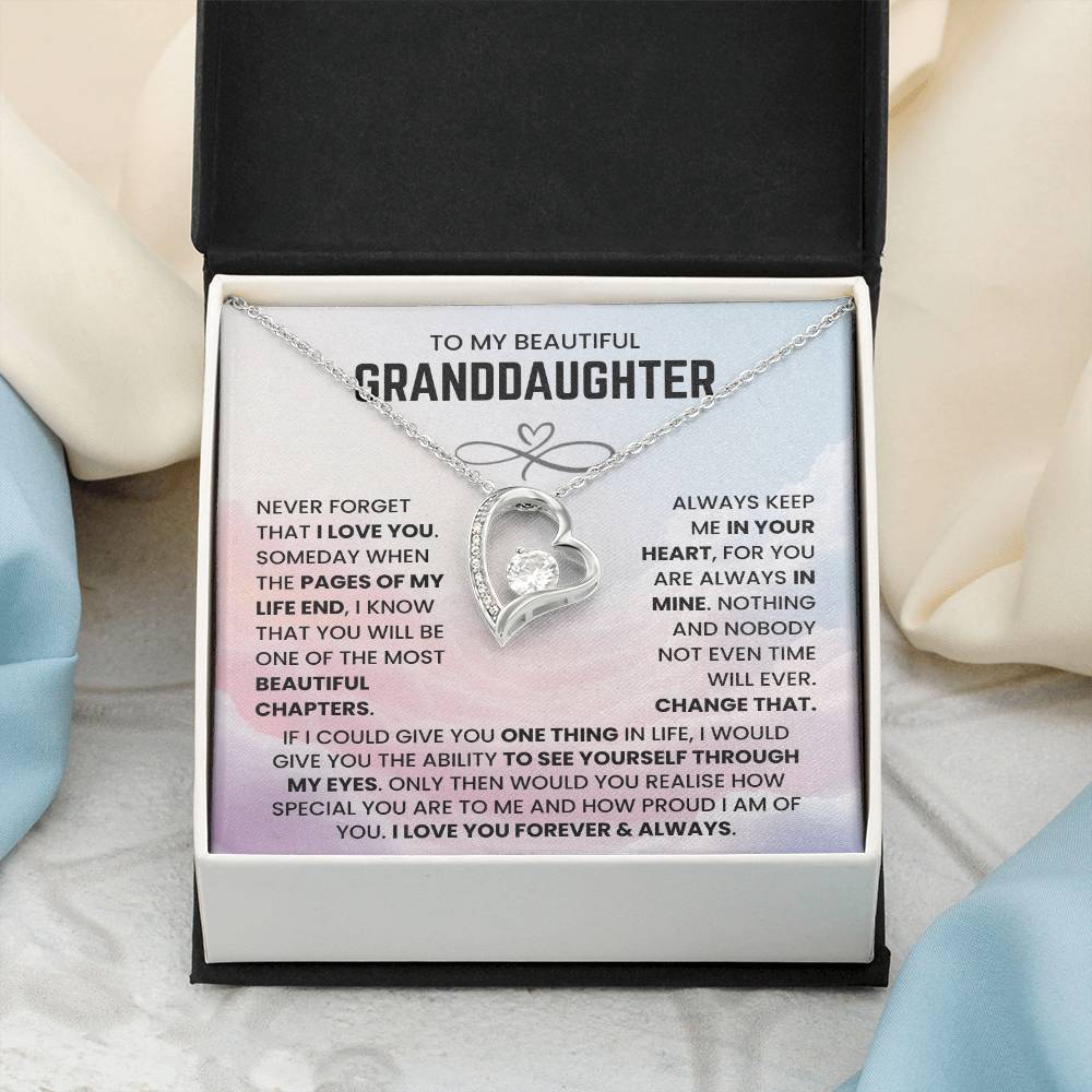 To My Beautiful Granddaughter - You Will Be One of The Most Beautiful Chapters - Necklace