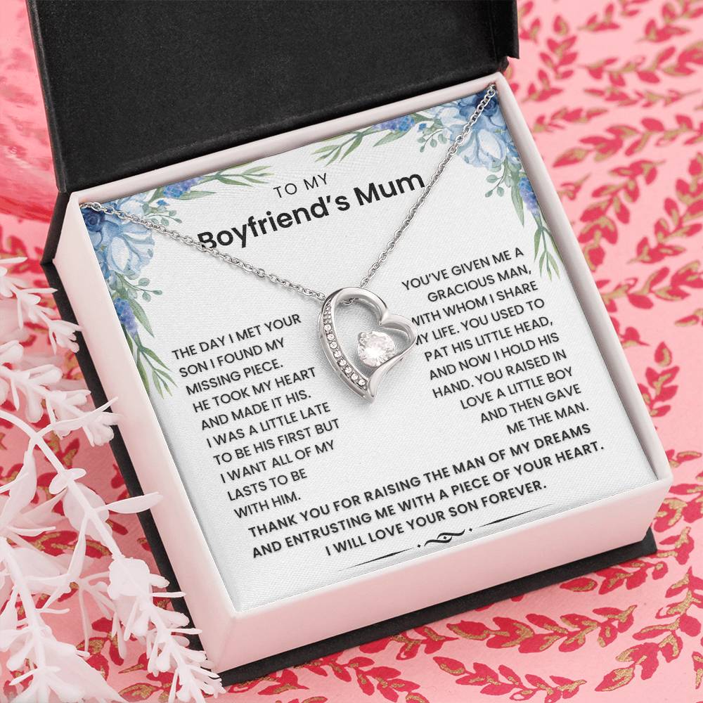 To My Boyfriend's Mum - I Want All of My Lasts To Be With Him - Necklace