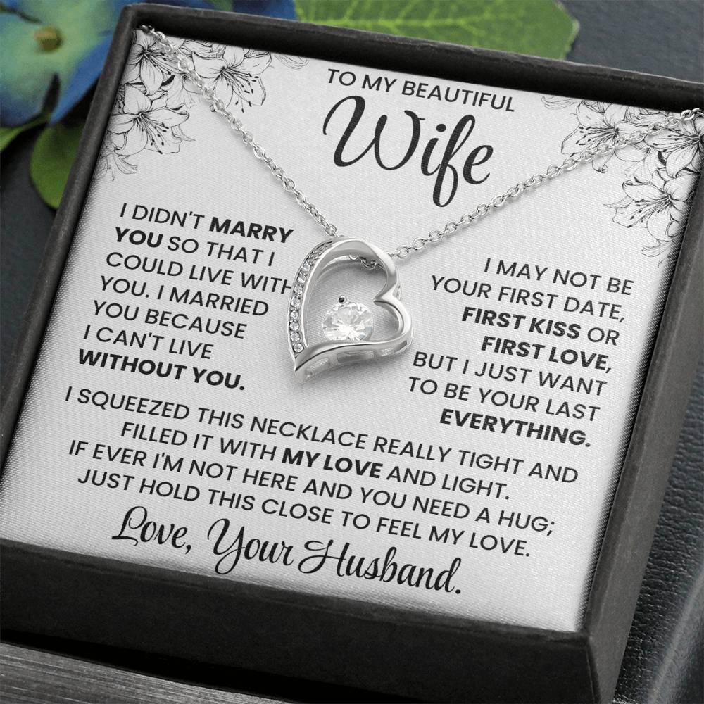 To My Beautiful Wife – Elegant Necklace Gift Set | Romantic Jewellery for Wife