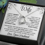 To My Beautiful Wife – Elegant Necklace Gift Set | Romantic Jewellery for Wife
