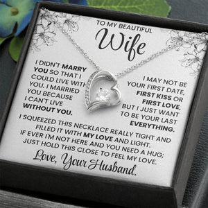 To My Beautiful Wife – Elegant Necklace Gift Set | Romantic Jewellery for Wife