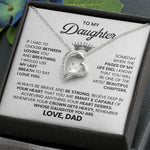 To My Daughter- You are my sunshine Necklace