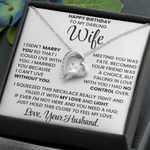 Happy Birthday Necklace Gift Set for Wife BDY01