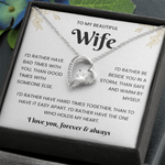 To My Beautiful Wife – Sparkling Jewellery Gift Set with Message Card