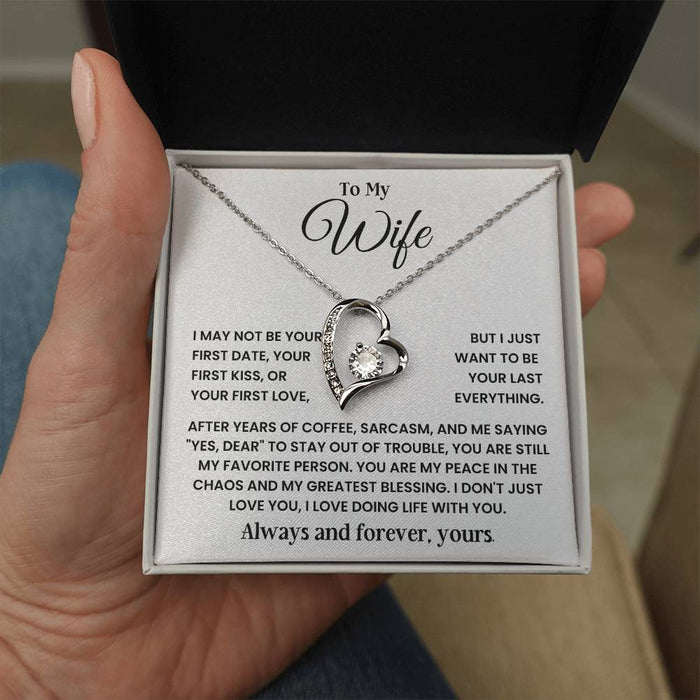 To My Wife - I Don't Just Love You, I Love Doing Life With You - Necklace