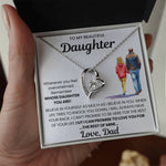 To My Beautiful Daughter - I Will Love You for The Rest of Mine- Necklace
