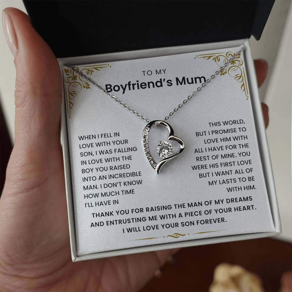 To My Boyfriend's Mum - Thank You for Raising The Man of My Dreams - Necklace