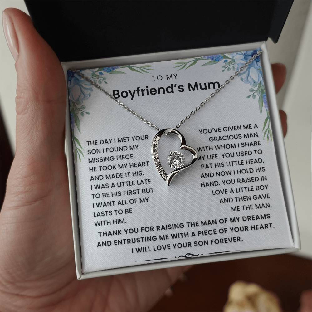To My Boyfriend's Mum - I Want All of My Lasts To Be With Him - Necklace