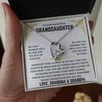 To Our Granddaughter - We'll Love You For The Rest of Mine - Necklace