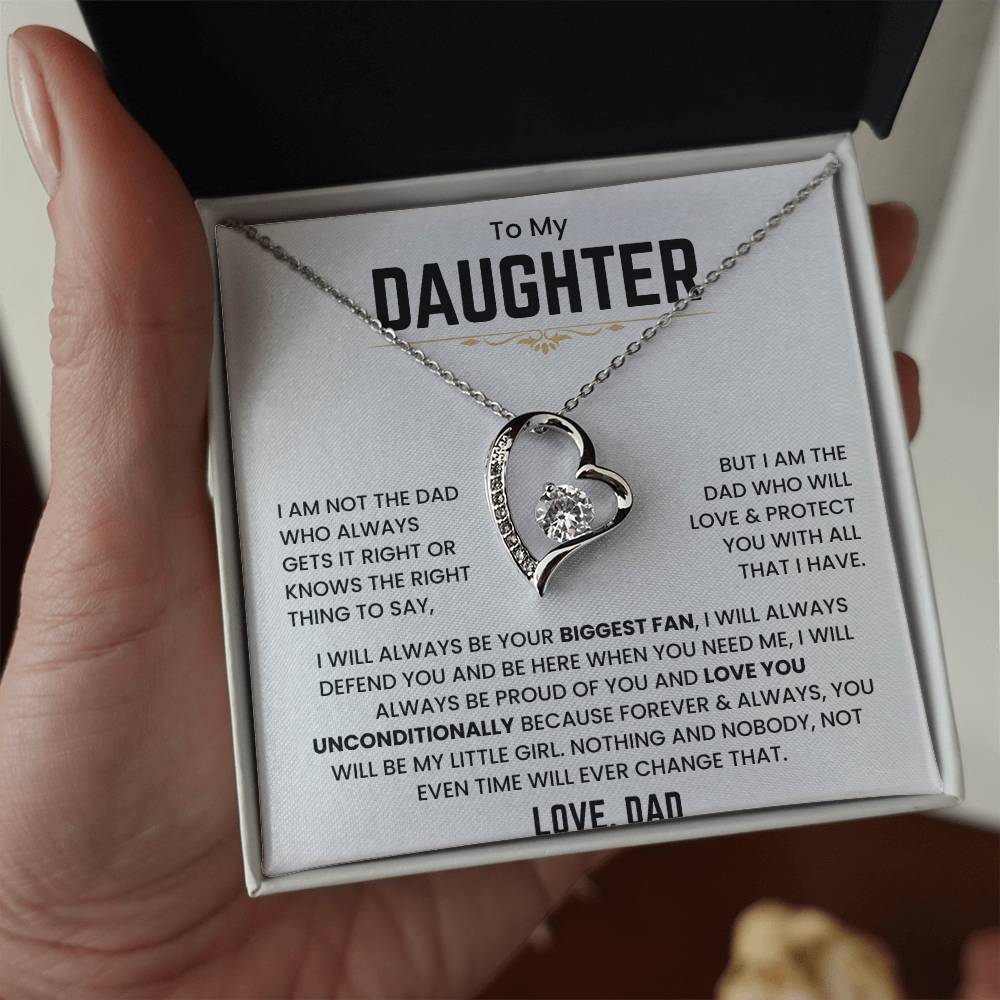 To My Daughter - I Will Always Be Your Biggest Fan - Forever Love Necklace