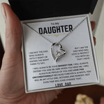 To My Daughter - I Will Always Be Your Biggest Fan - Forever Love Necklace