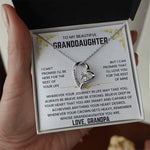 To My Granddaughter - I'll Love You For The Rest of Mine - Necklace