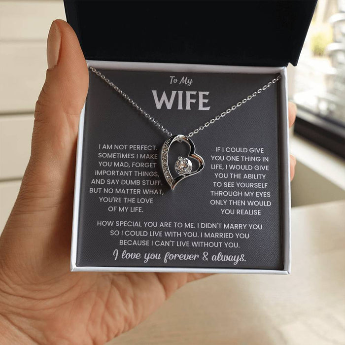 To My Wife Forever Love Necklace Gift Set - Lux321