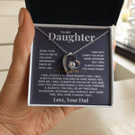 To My Daughter - I'll Carry You in My Heart - Beautiful Gift Set From Dad - Lx002