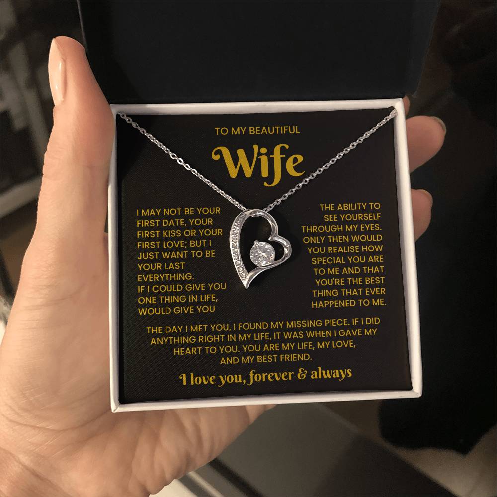 To My Wife Necklace - Jewellery Gifts Set for Wife