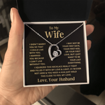 To My Wife Forever Love Necklace Gifts Set