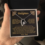 To My Daughter - I Will Love & Protect You - Necklace