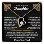 To My Daughter Necklace Gift Set from Dad | Lux321