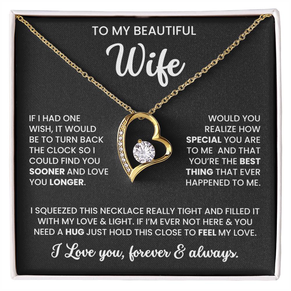 To My Beautiful Wife – Sentimental Jewellery Set | Meaningful Gift for Wife