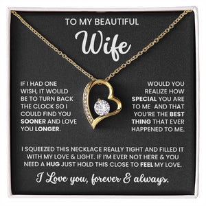 To My Beautiful Wife – Sentimental Jewellery Set | Meaningful Gift for Wife