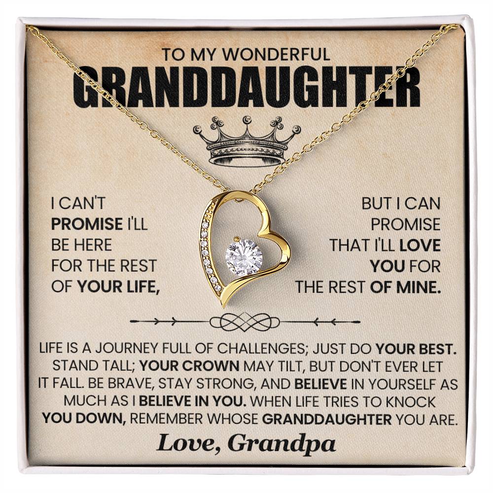 To My Wonderful Granddaughter – Endless love for you