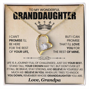 To My Wonderful Granddaughter – Endless love for you