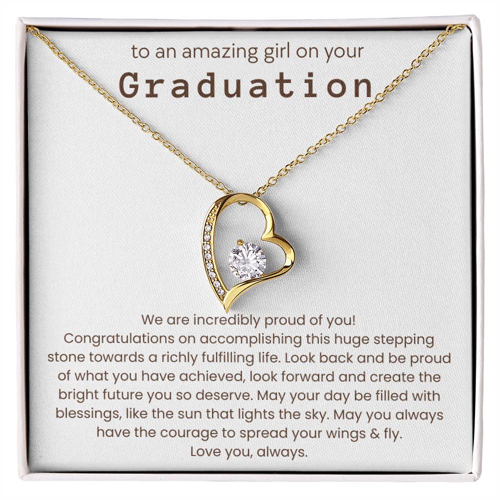 Graduation Gifts for Her - We Are Incredibly Proud of You - Necklace