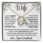 To My Beautiful Wife – Elegant Necklace Gift Set | Romantic Jewellery for Wife