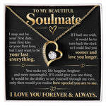 To My Beautiful Soulmate Gift Set Necklace Lux111