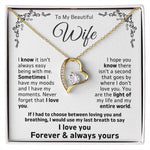 To My Wife - I Would Use My Last Breath To Say I Love You - Necklace