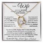 To My Wife - You Are My Rock, My Joy, and The Love of My Life - Necklace