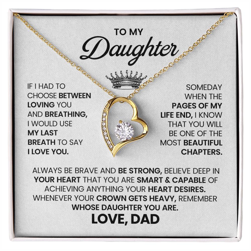 To My Daughter- You are my sunshine Necklace