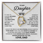To My Daughter- You are my sunshine Necklace