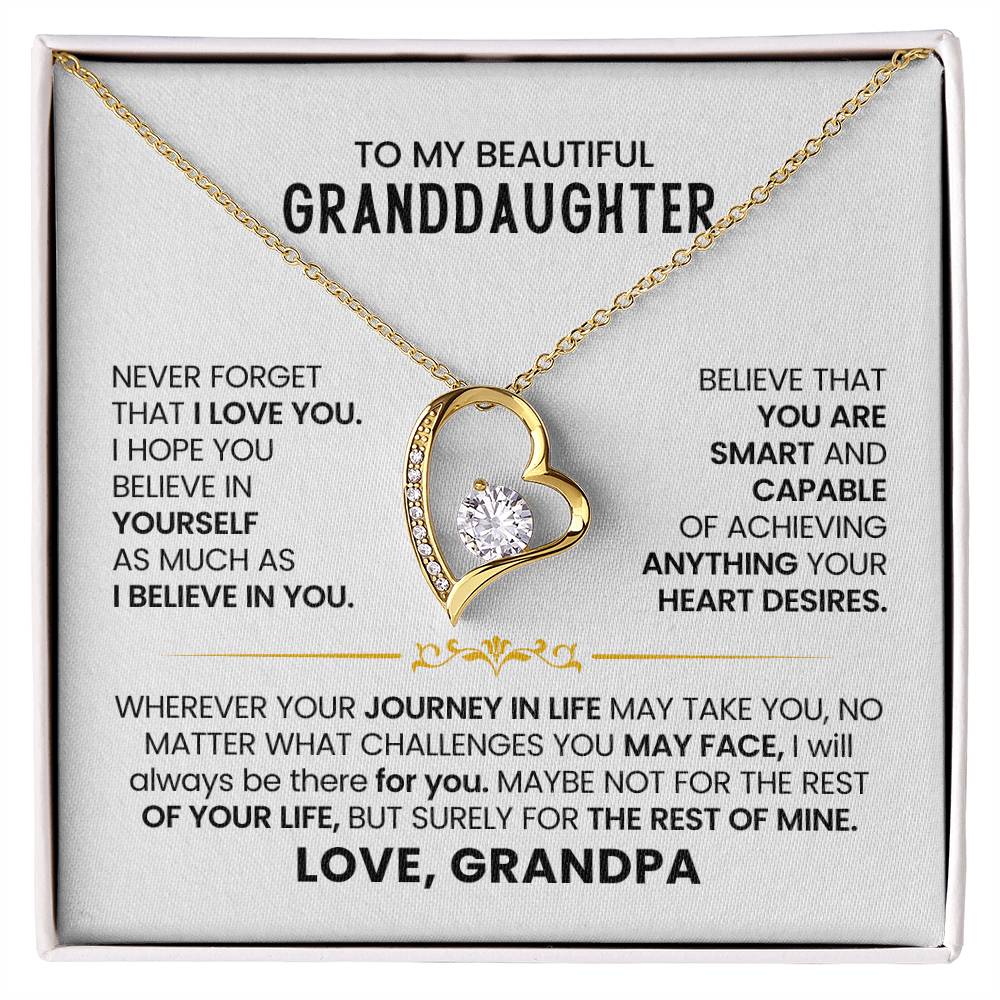 To My Beautiful Granddaughter - Always know you are loved