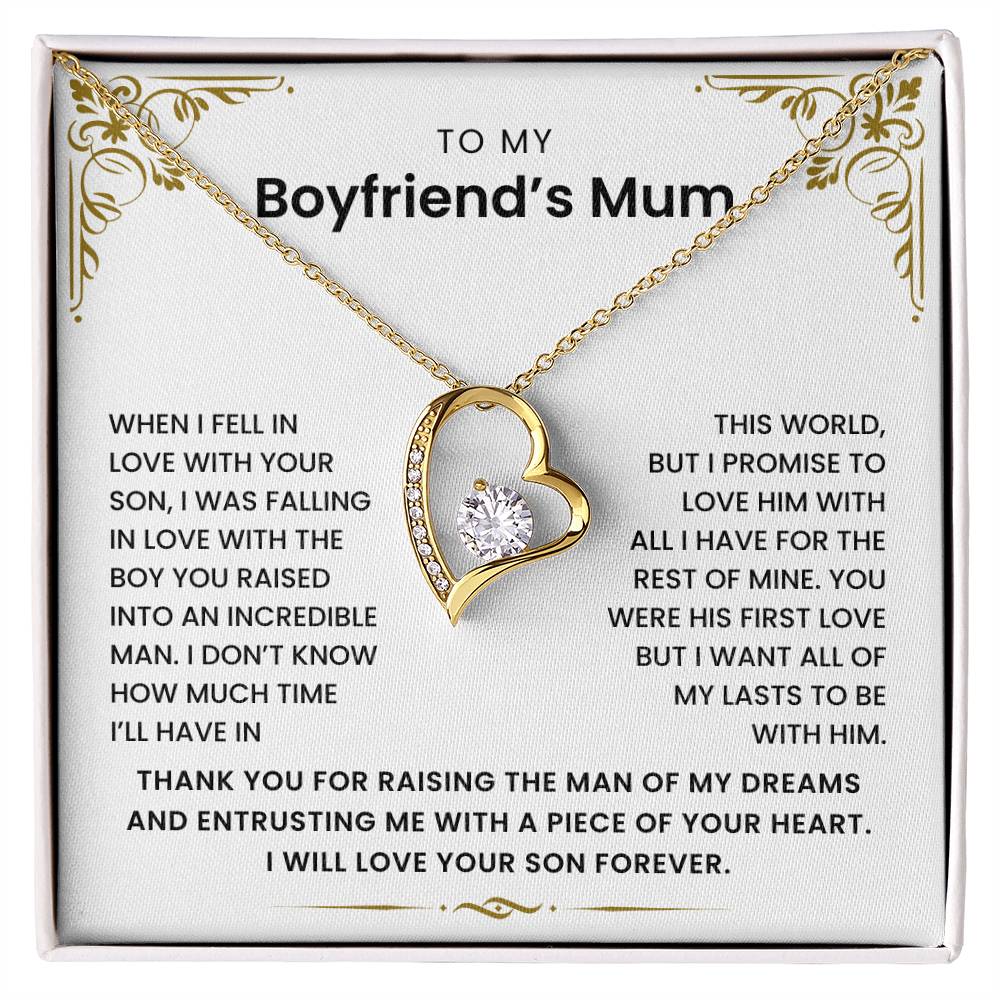 To My Boyfriend's Mum - Thank You for Raising The Man of My Dreams - Necklace