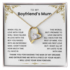 To My Boyfriend's Mum - Thank You for Raising The Man of My Dreams - Necklace