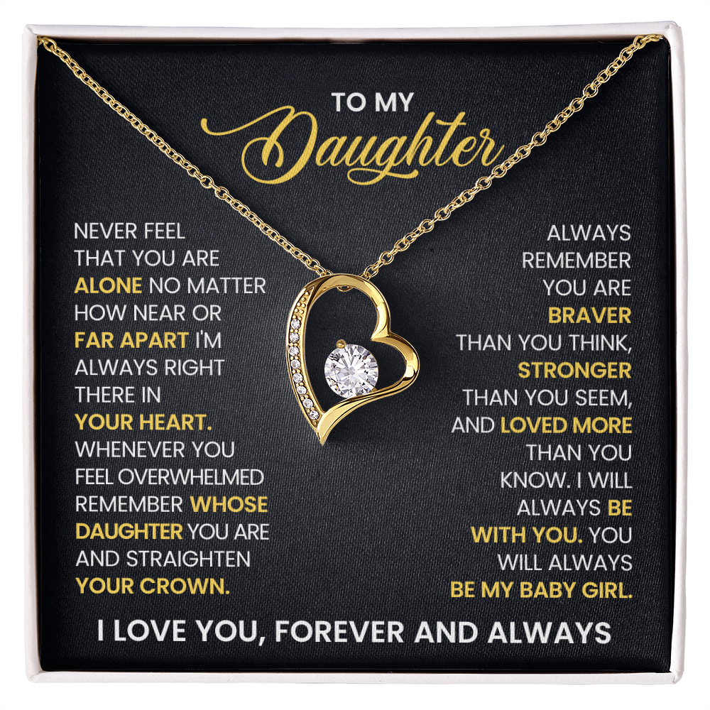 To My Daughter - With all my love Necklace