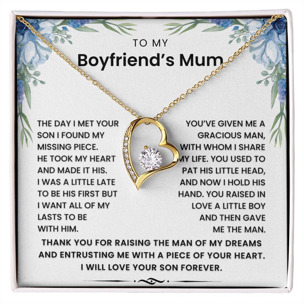 To My Boyfriend's Mum - I Want All of My Lasts To Be With Him - Necklace