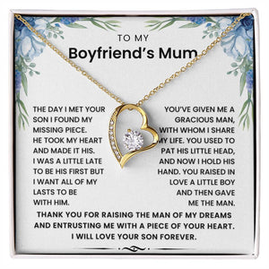 To My Boyfriend's Mum - I Want All of My Lasts To Be With Him - Necklace