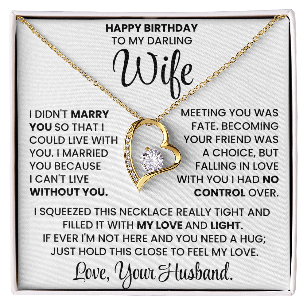 Happy Birthday Necklace Gift Set for Wife BDY01