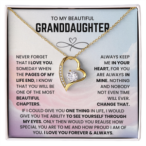 To My Beautiful Granddaughter - You Will Be One of The Most Beautiful Chapters - Necklace