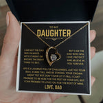 To My Daughter - I Will Love You For The Rest of Mine - Necklace