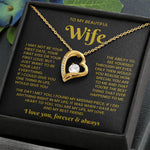 To My Wife Necklace - Jewellery Gifts Set for Wife
