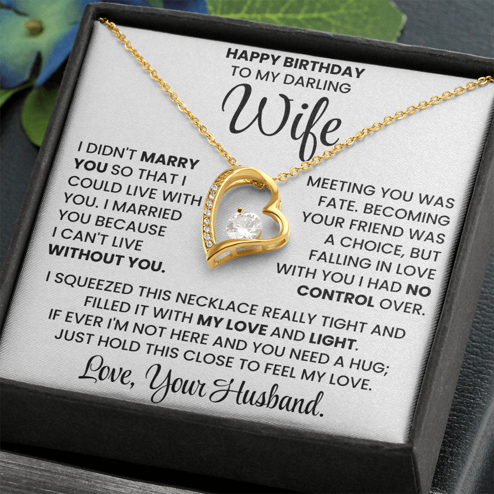 Happy Birthday Necklace Gift Set for Wife BDY01