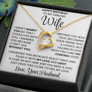 Happy Birthday Necklace Gift Set for Wife BDY01